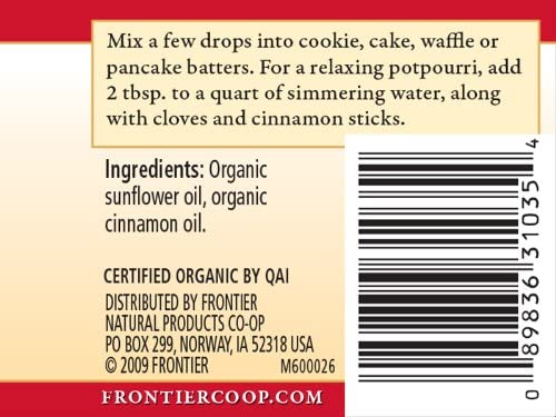Frontier Herb Cinnamon Flavor A/F (1 Pack)