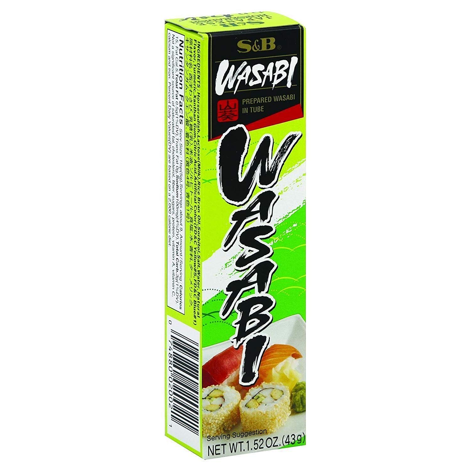 S&B Wasabi Prepared Wasabi In Tube (10 Pack)