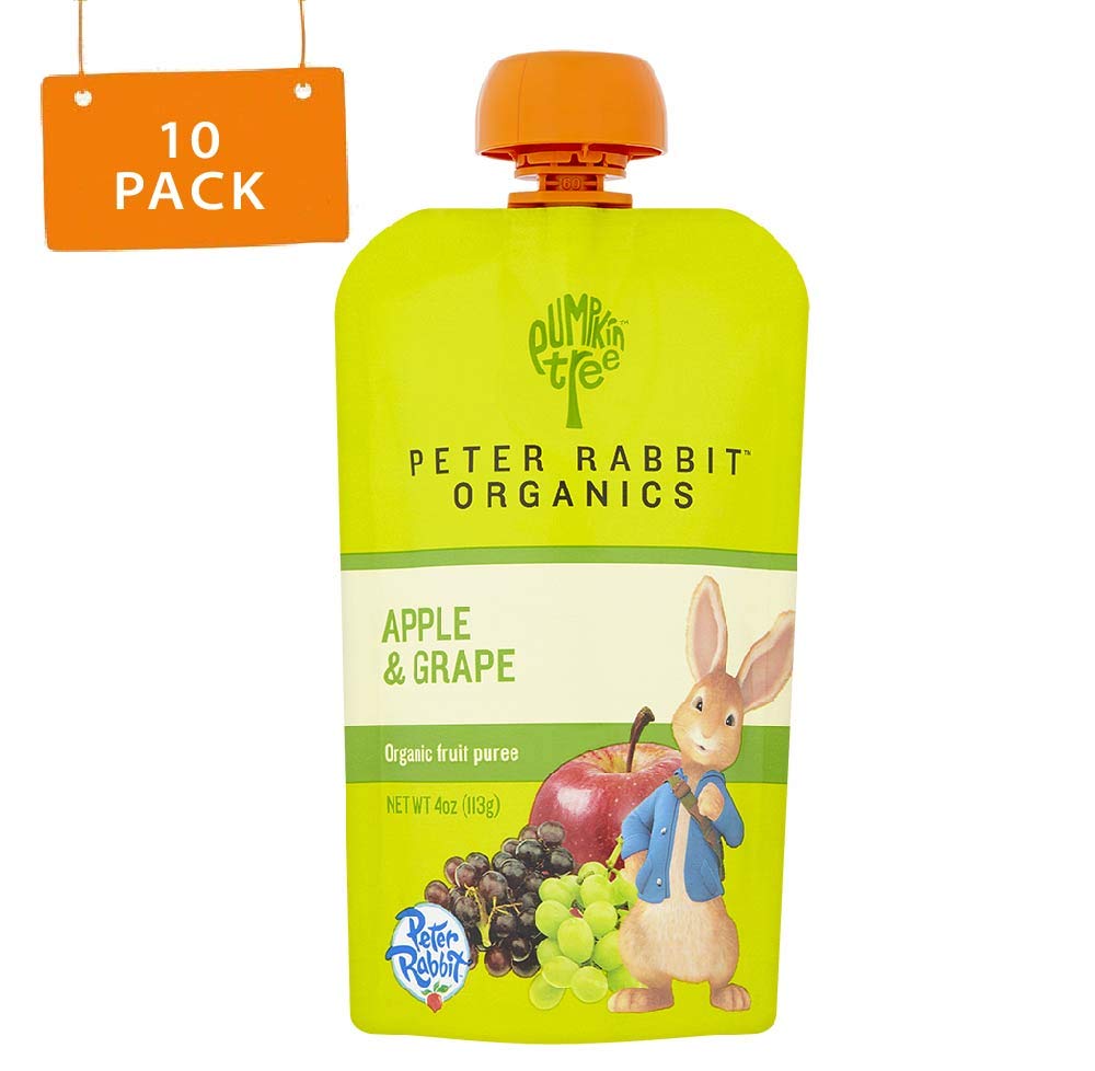 Peter Rabbit Organics Fruit SqueezeApple And Grape (10 Pack)