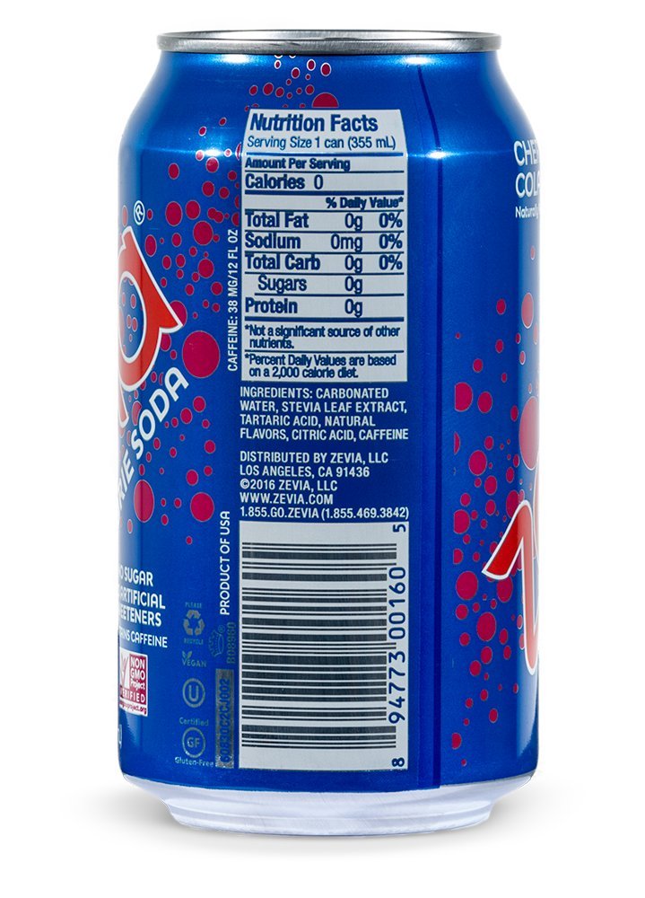Zevia Nat Cherry Cola (4 Pack)
