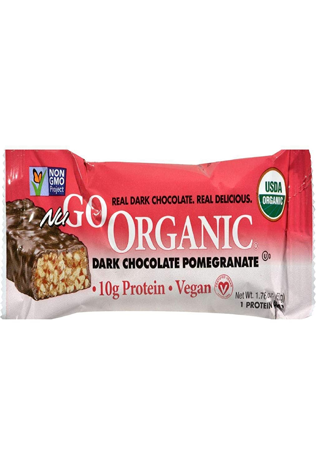 Nugo Dark Chocolate Pomegranate Bar (12 Pack)