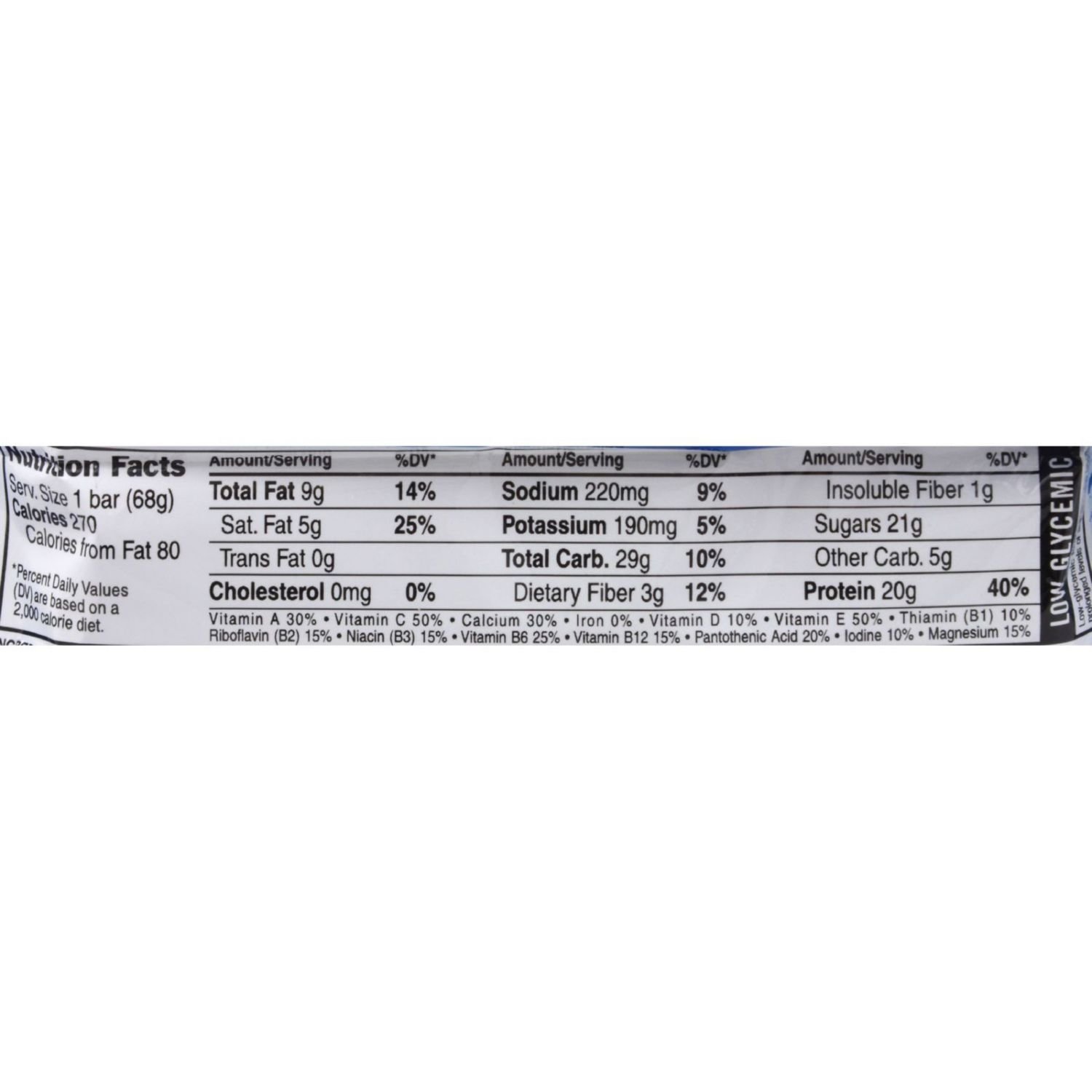 Clif Bar Cookies N Cream Builder Bar (12 Pack)
