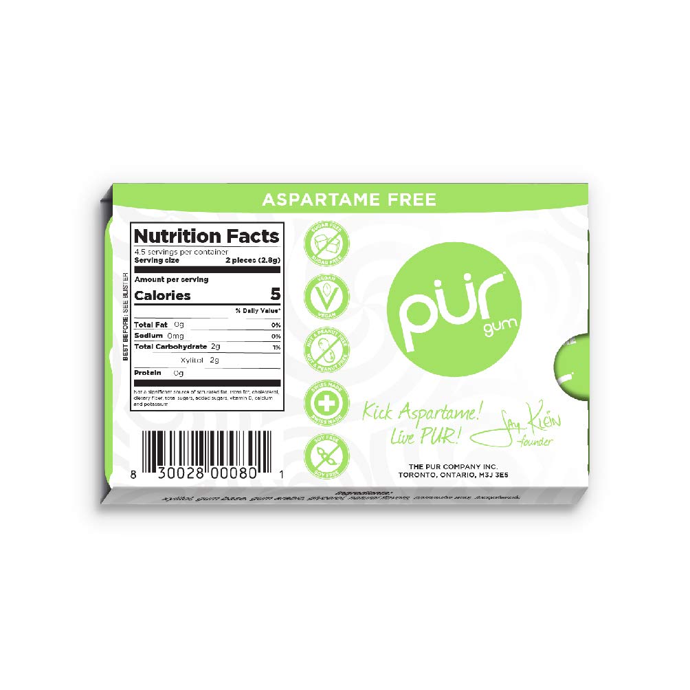 Pur Gum Pur Gum Cool Mint 9 Pc (12 Pack)