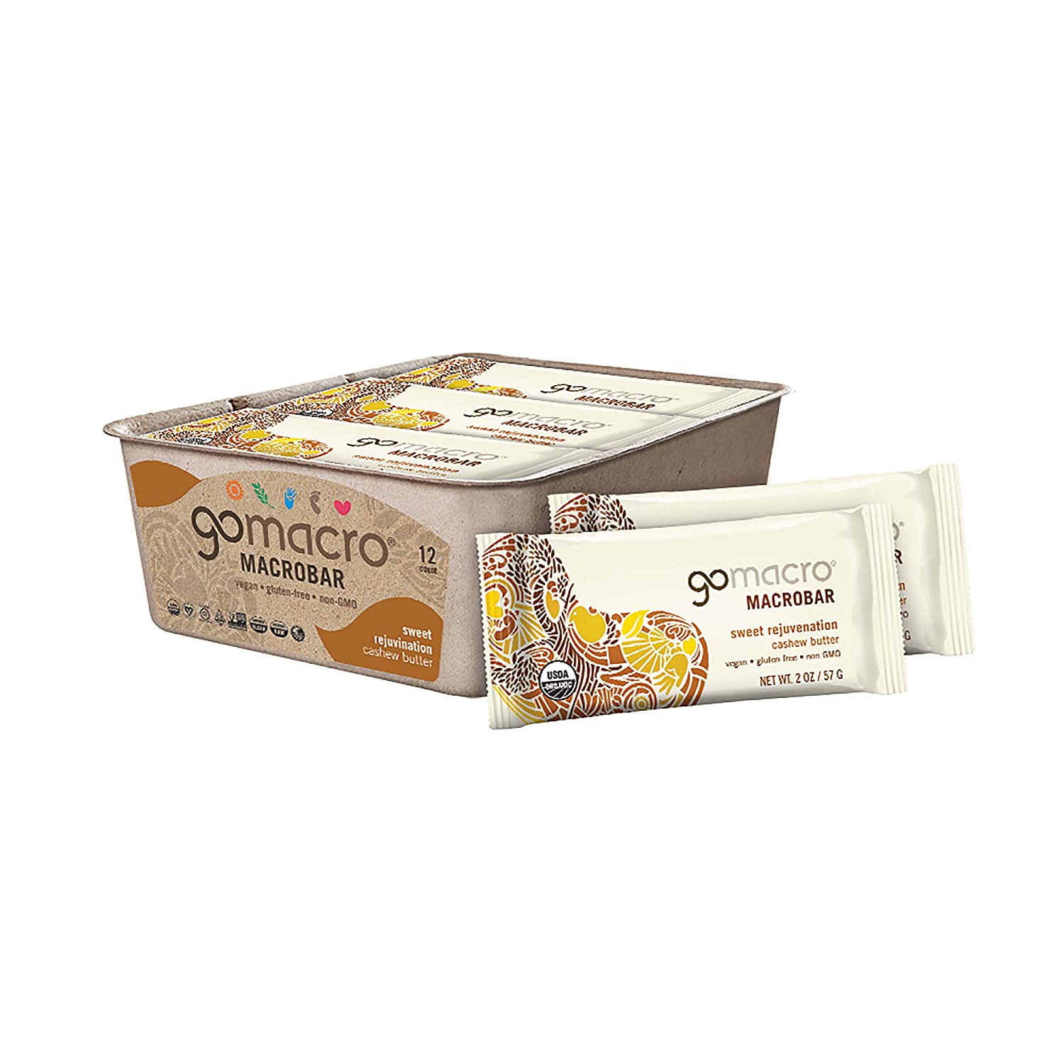 Go Macro Cashew Butter Macrobar (12 Pack)