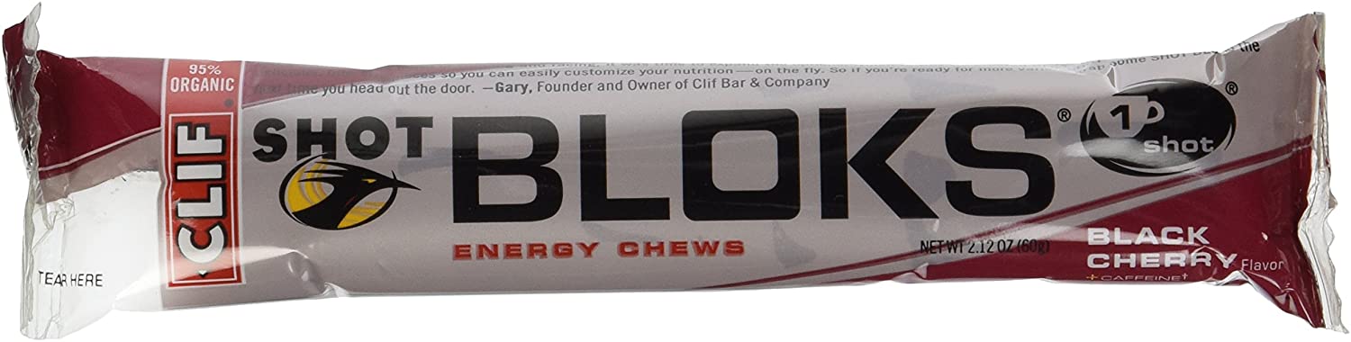 Clif Bar Black Cherry Clif Bar Shot Blok (18 Pack)