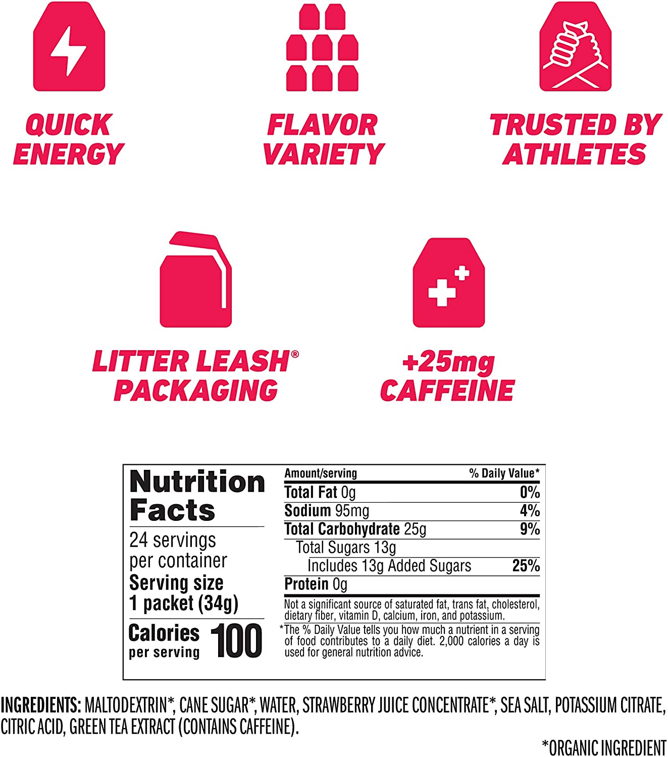 Clif Bar Strawberry Clif Bar Shot (24 Pack)