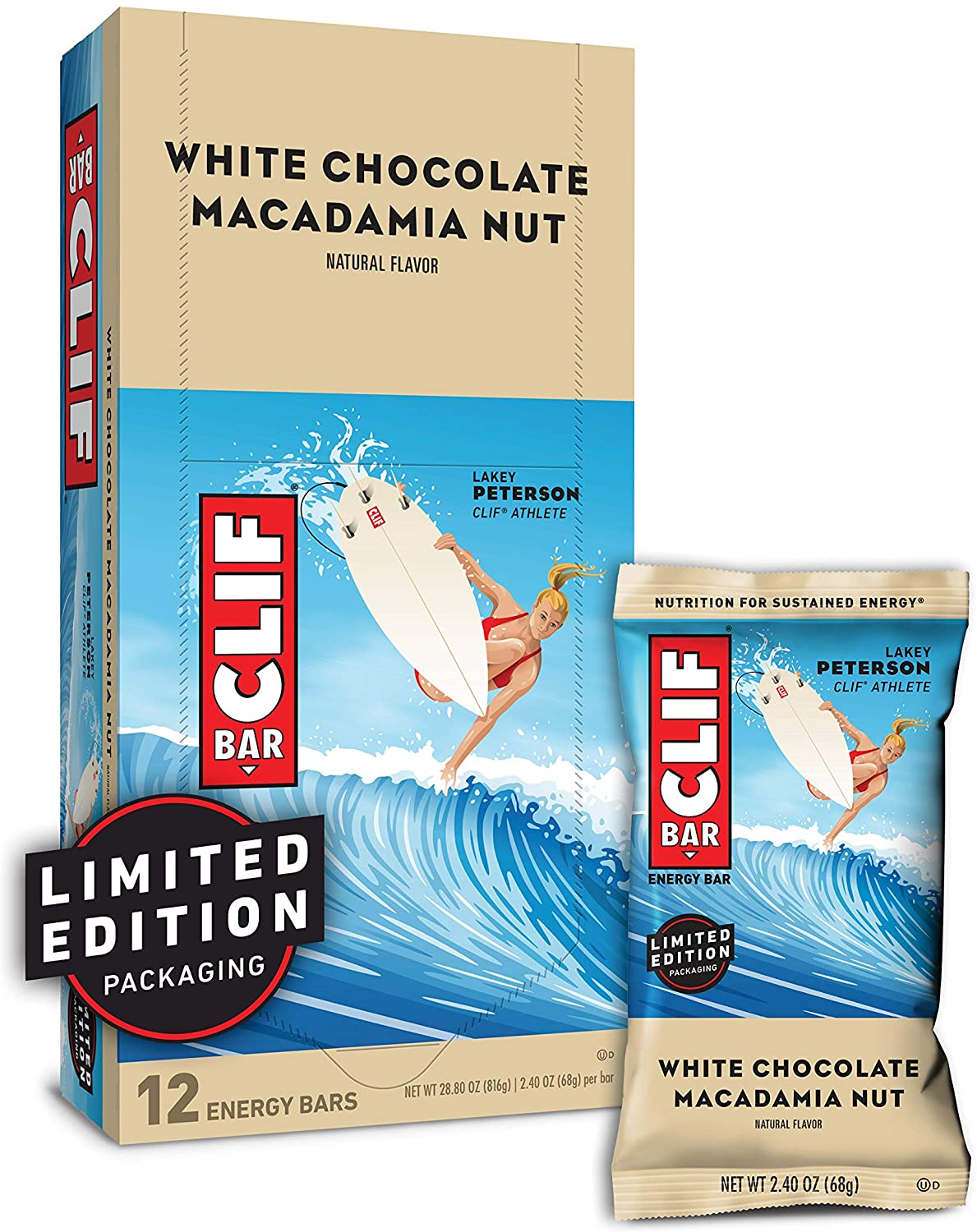 Clif Bar Org White Choc Macadamia Clif Bar Bar (12 Pack)