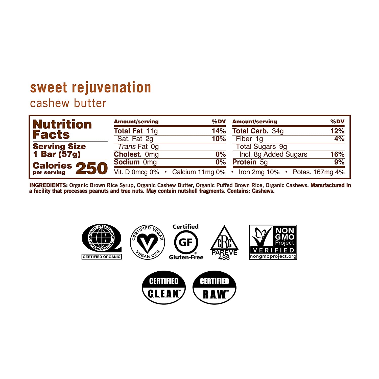 Go Macro Cashew Butter Macrobar (12 Pack)