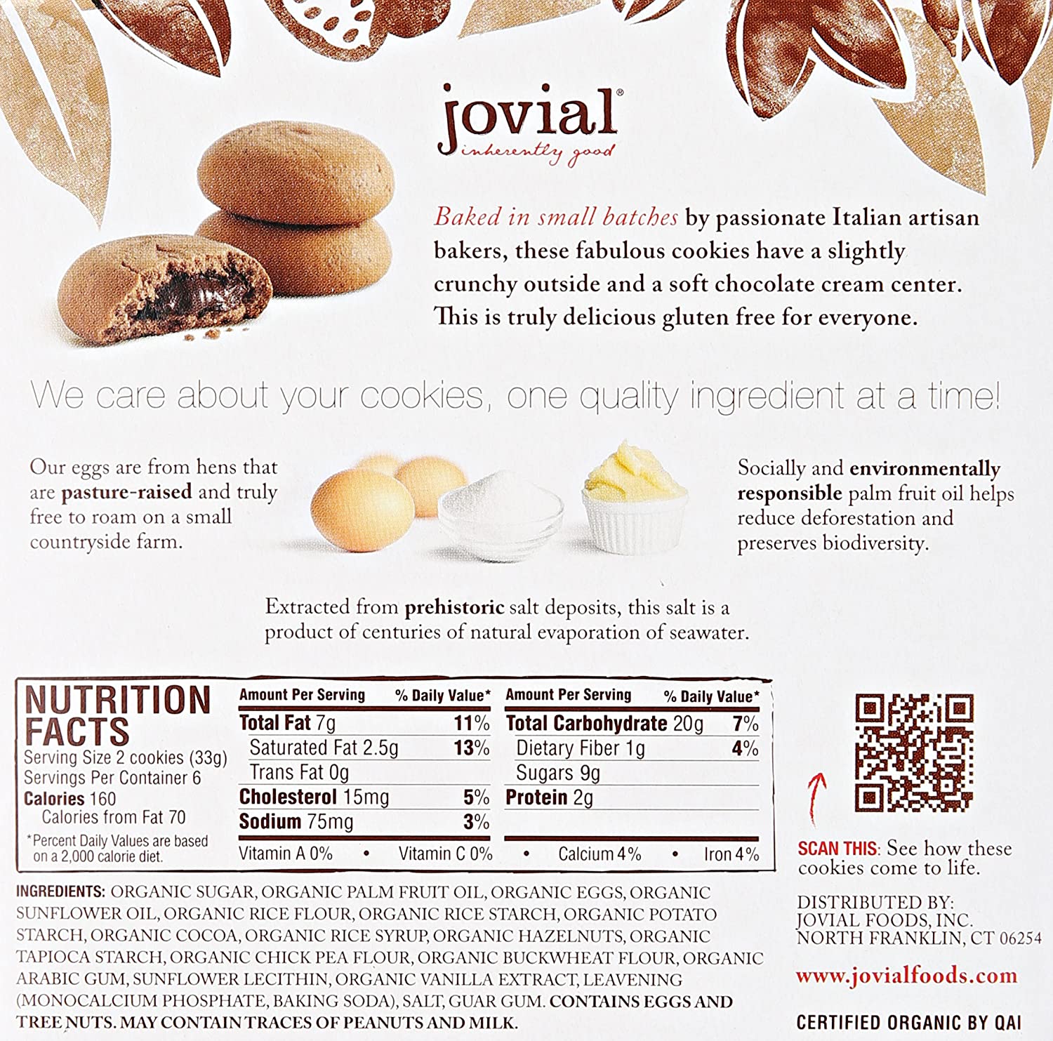 Jovial Chocolate Cream Cookies (10 Pack)