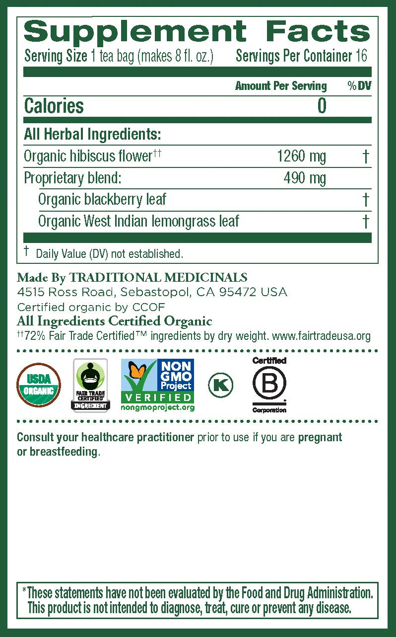 Traditional Medicinals Hibiscus Tea (6 Pack)