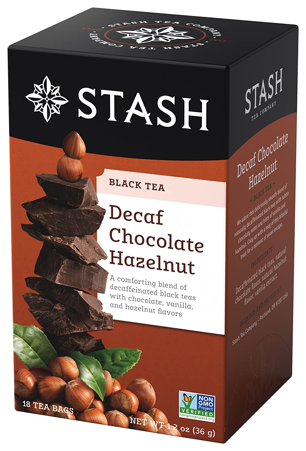 Stash Tea Decaf Chocolate Hazelnut (6 Pack)