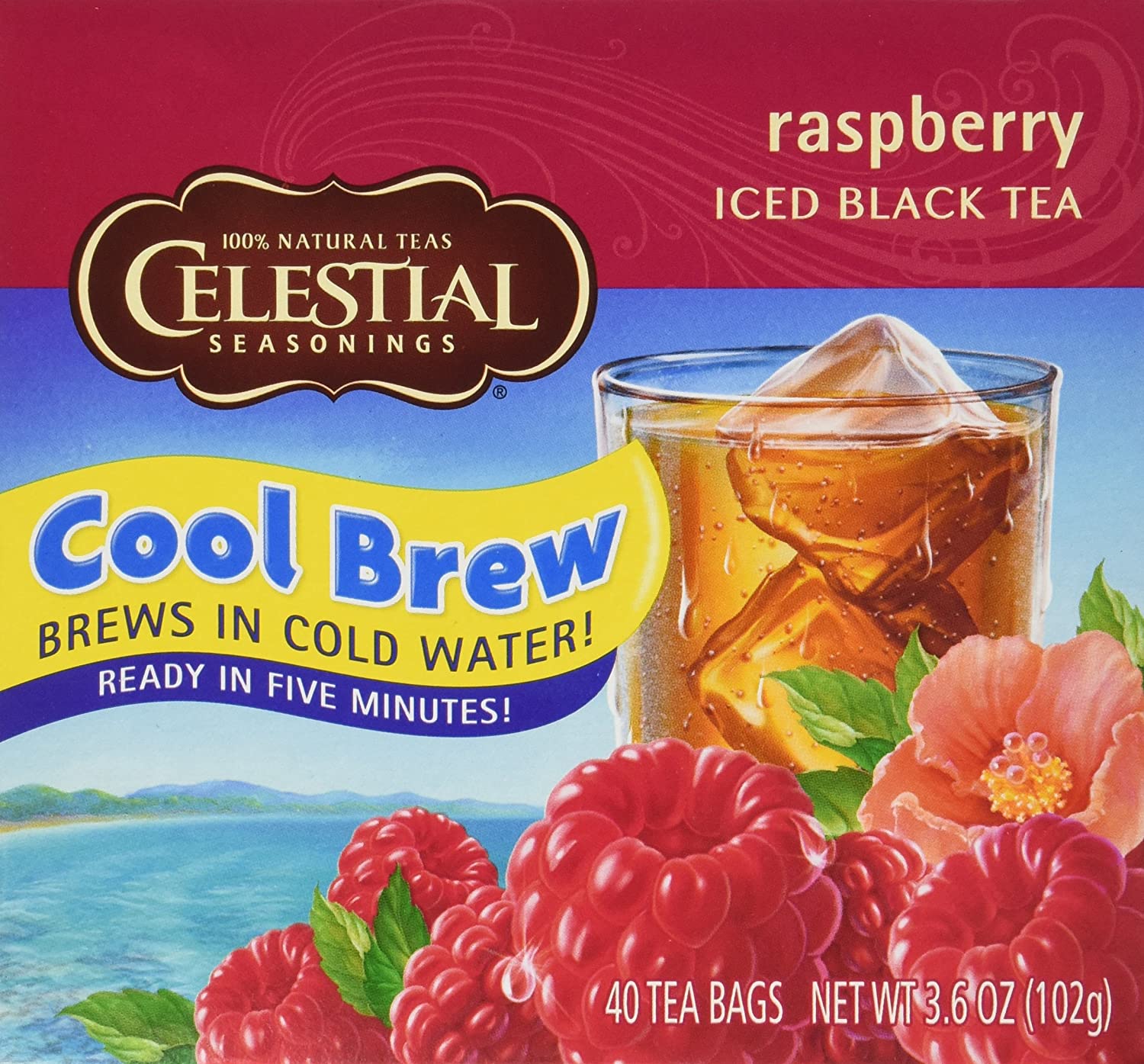 Celestial Seasonings Raspberry Cool Brew Iced T (6 Pack)