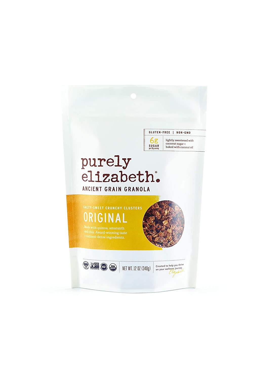 Purely Elizabeth Original Ancient Grain Granola Cereal (6 Pack)