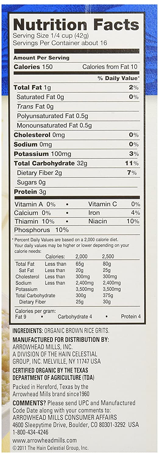 Arrowhead Mills Organic Gluten Free Rice & Shine (6 Pack)