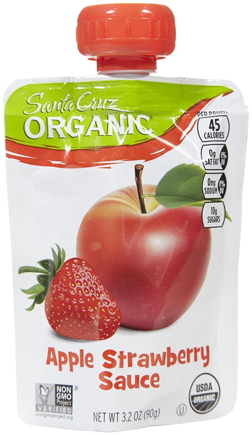 Santa Cruz Organic Apple Strawberry Sauce (6 Pack)