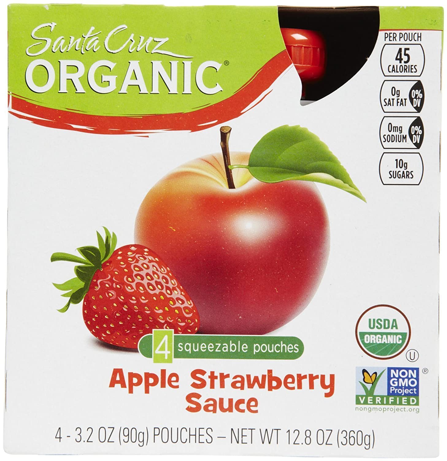 Santa Cruz Organic Apple Strawberry Sauce (6 Pack)
